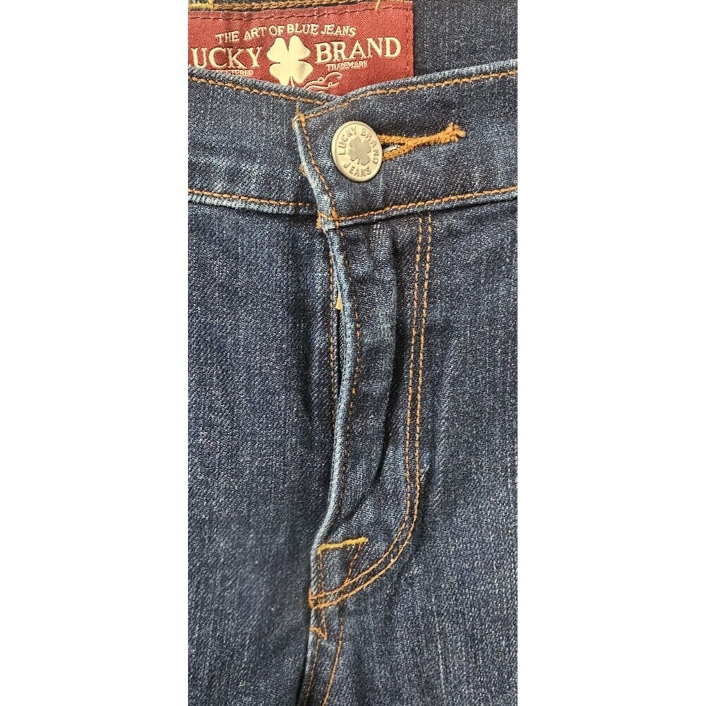 Lucky Brand Jeans Women Size 12 Sofia Ankle Boot Cut Dark Blue Stretch 31 Inseam - Picture 16 of 16